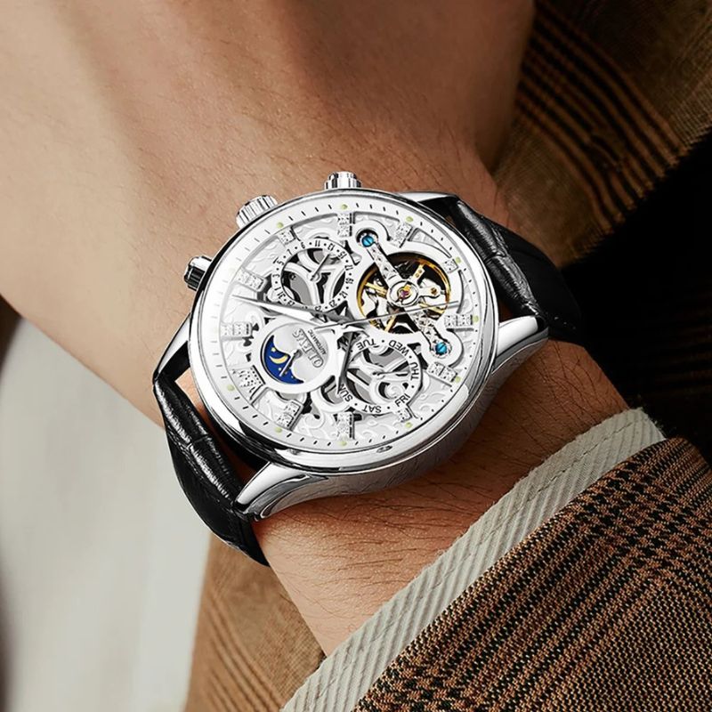 Wentworth© - Luxury Mechanical Automatic Watch with Premium Leather Strap