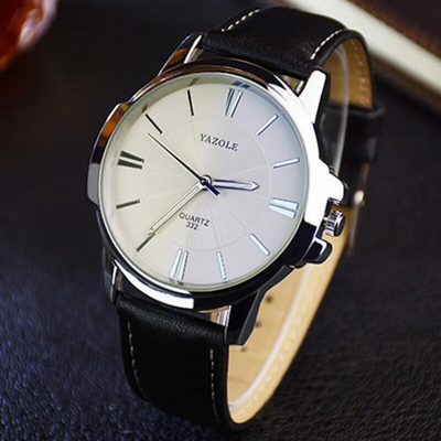 Wentworth© - Premium Blue Glass Leather Watch