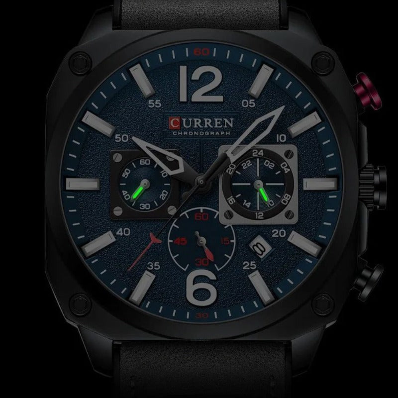 Wentworth© - Premium Leather Quartz Watch for the Modern Business Professional