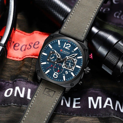 Wentworth© - Premium Leather Quartz Watch for the Modern Business Professional