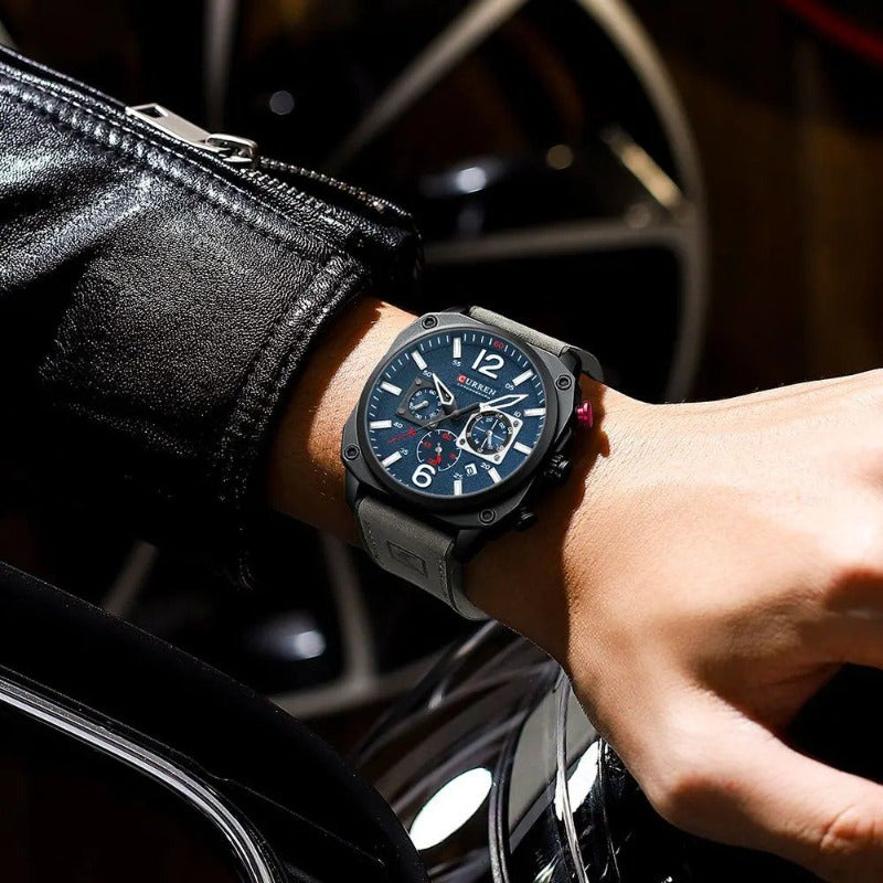 Wentworth© - Premium Leather Quartz Watch for the Modern Business Professional