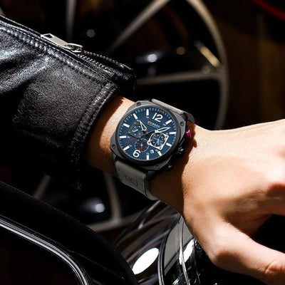 Wentworth© - Premium Leather Quartz Watch for the Modern Business Professional