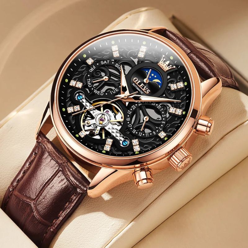 Wentworth© - Luxury Mechanical Automatic Watch with Premium Leather Strap