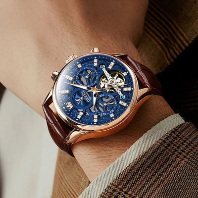Wentworth© - Luxury Mechanical Automatic Watch with Premium Leather Strap