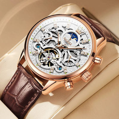 Wentworth© - Luxury Mechanical Automatic Watch with Premium Leather Strap