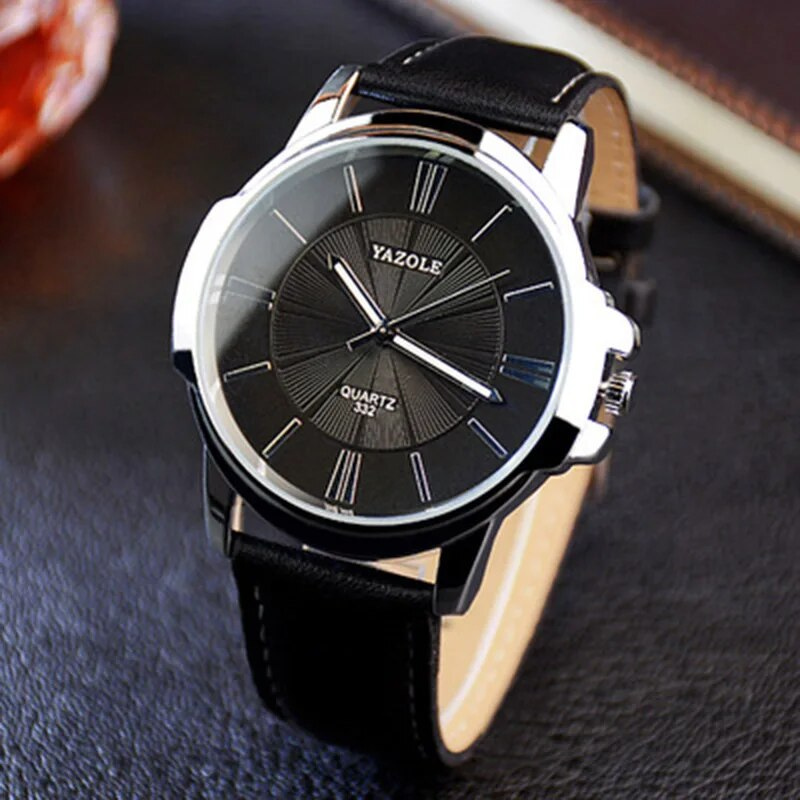 Wentworth© - Premium Blue Glass Leather Watch