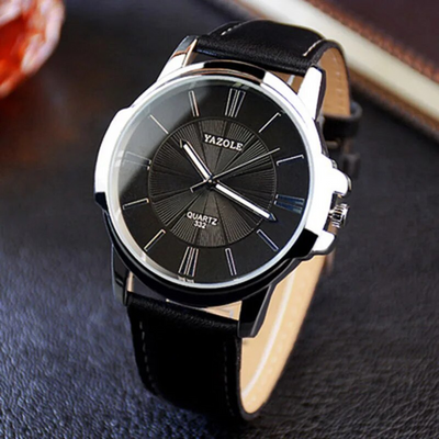 Wentworth© - Premium Blue Glass Leather Watch