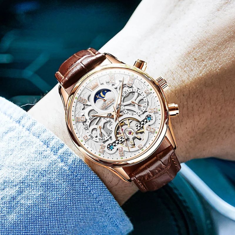 Wentworth© - Luxury Mechanical Automatic Watch with Premium Leather Strap