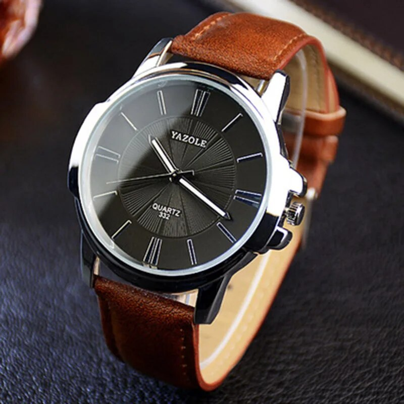Wentworth© - Premium Blue Glass Leather Watch