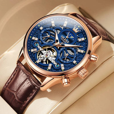 Wentworth© - Luxury Mechanical Automatic Watch with Premium Leather Strap
