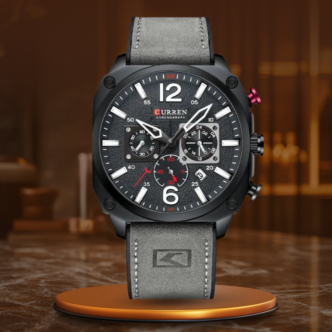 Wentworth© - Premium Leather Quartz Watch for the Modern Business Professional