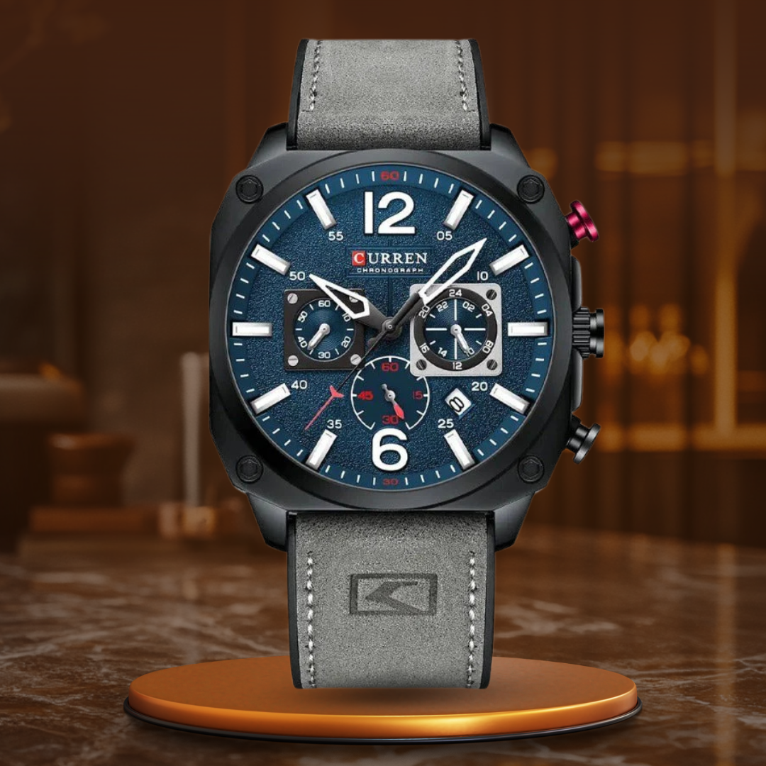 Wentworth© - Premium Leather Quartz Watch for the Modern Business Professional