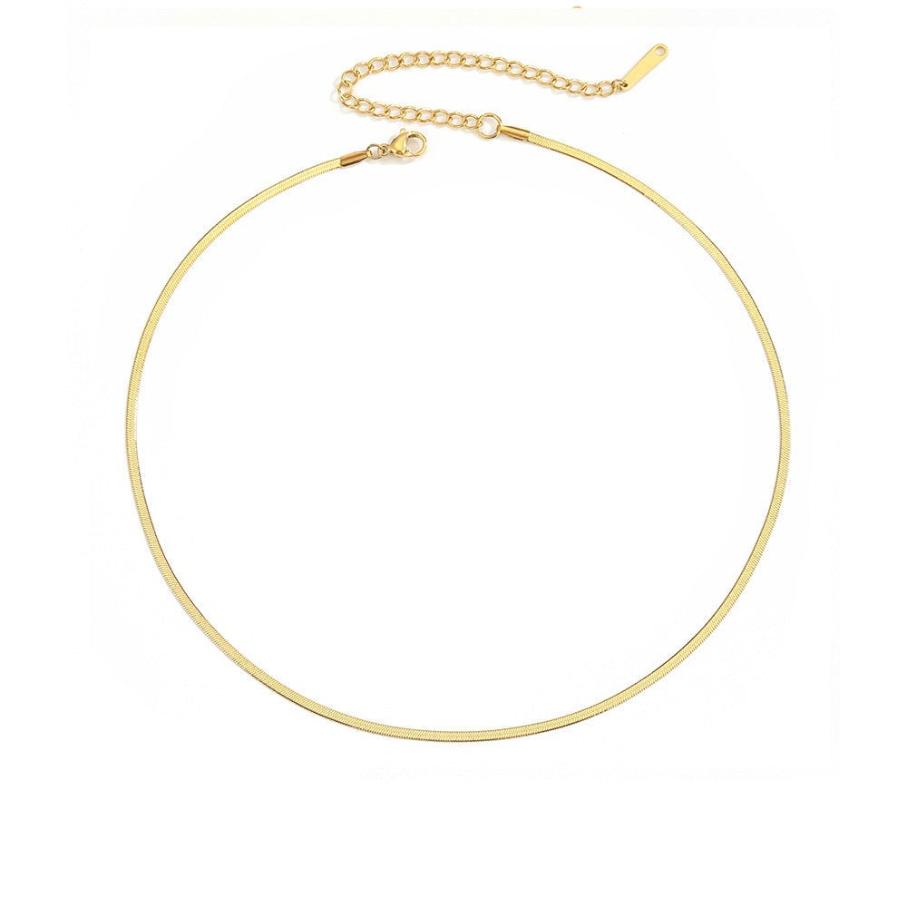 Fishbone chain | 18k Gold