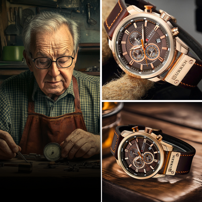 Wentworth© - Sophisticated Quartz Watch with Premium Leather Strap