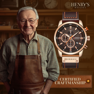 Wentworth© - Sophisticated Quartz Watch with Premium Leather Strap