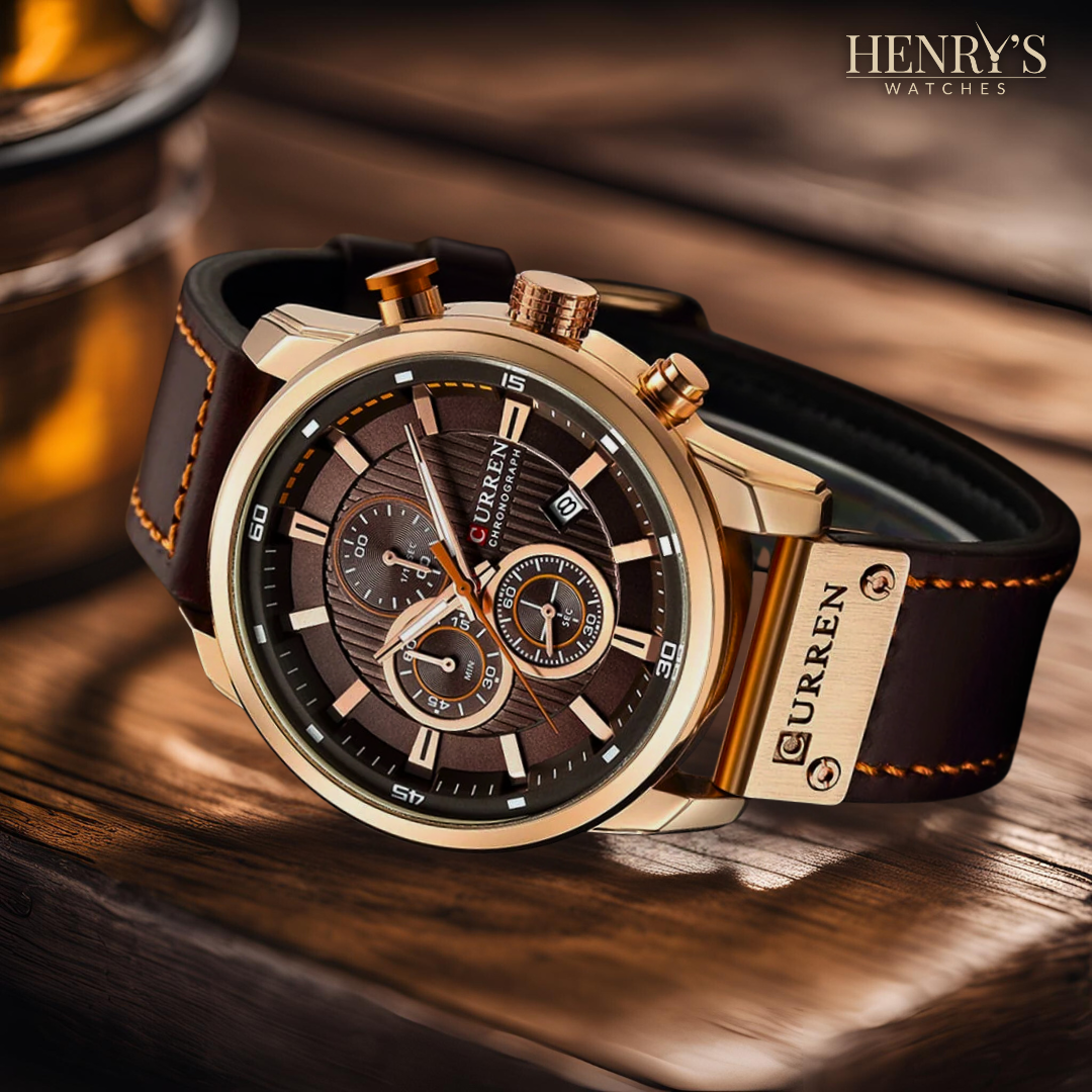 Wentworth© - Sophisticated Quartz Watch with Premium Leather Strap