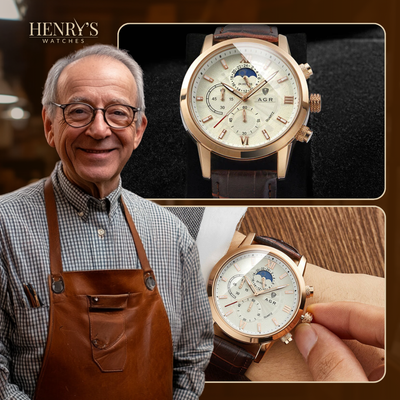 Wentworth© - Premium Leather Quartz Timepiece