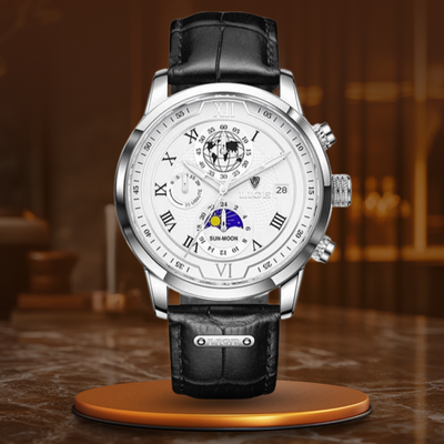 Wentworth© - Luxe Leather Chronograph Timepiece