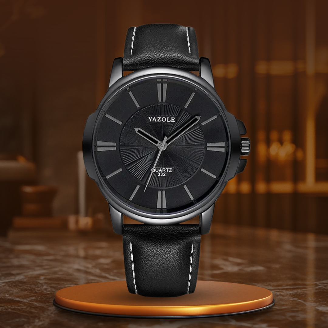 Wentworth© - Premium Blue Glass Leather Watch