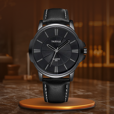 Wentworth© - Premium Blue Glass Leather Watch