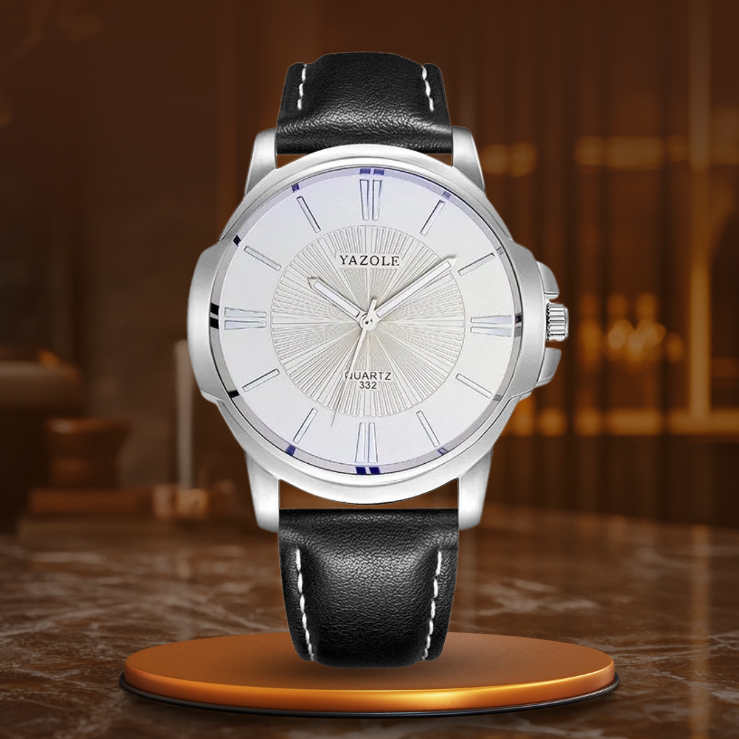 Wentworth© - Premium Blue Glass Leather Watch