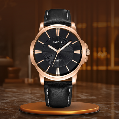 Wentworth© - Premium Blue Glass Leather Watch