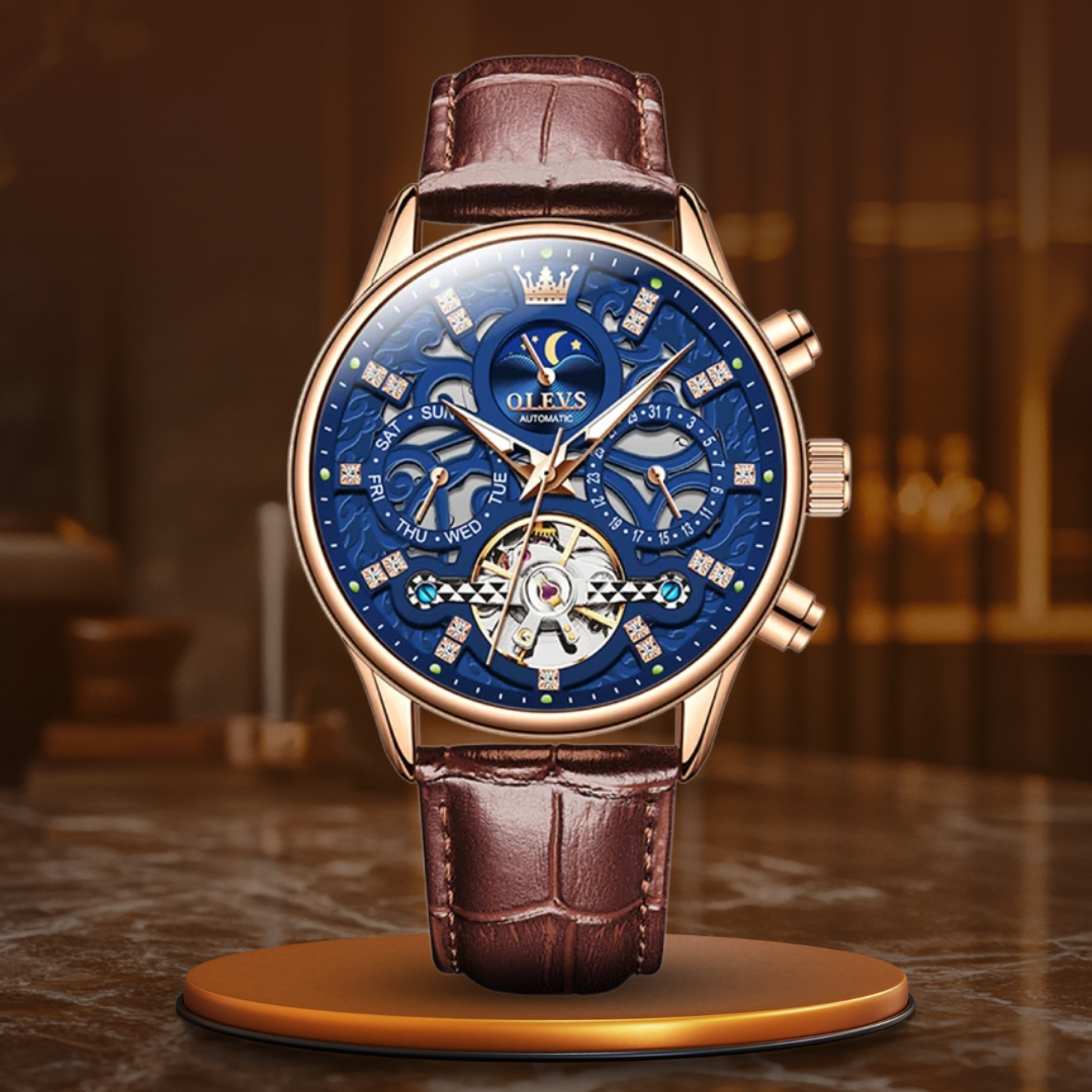 Wentworth© - Luxury Mechanical Automatic Watch with Premium Leather Strap