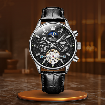 Wentworth© - Luxury Mechanical Automatic Watch with Premium Leather Strap