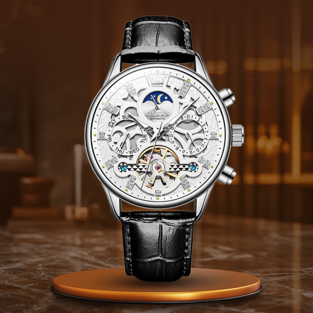 Wentworth© - Luxury Mechanical Automatic Watch with Premium Leather Strap
