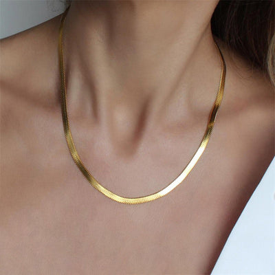 Fishbone chain | 18k Gold