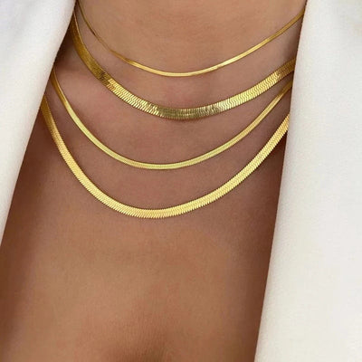 Fishbone chain | 18k Gold